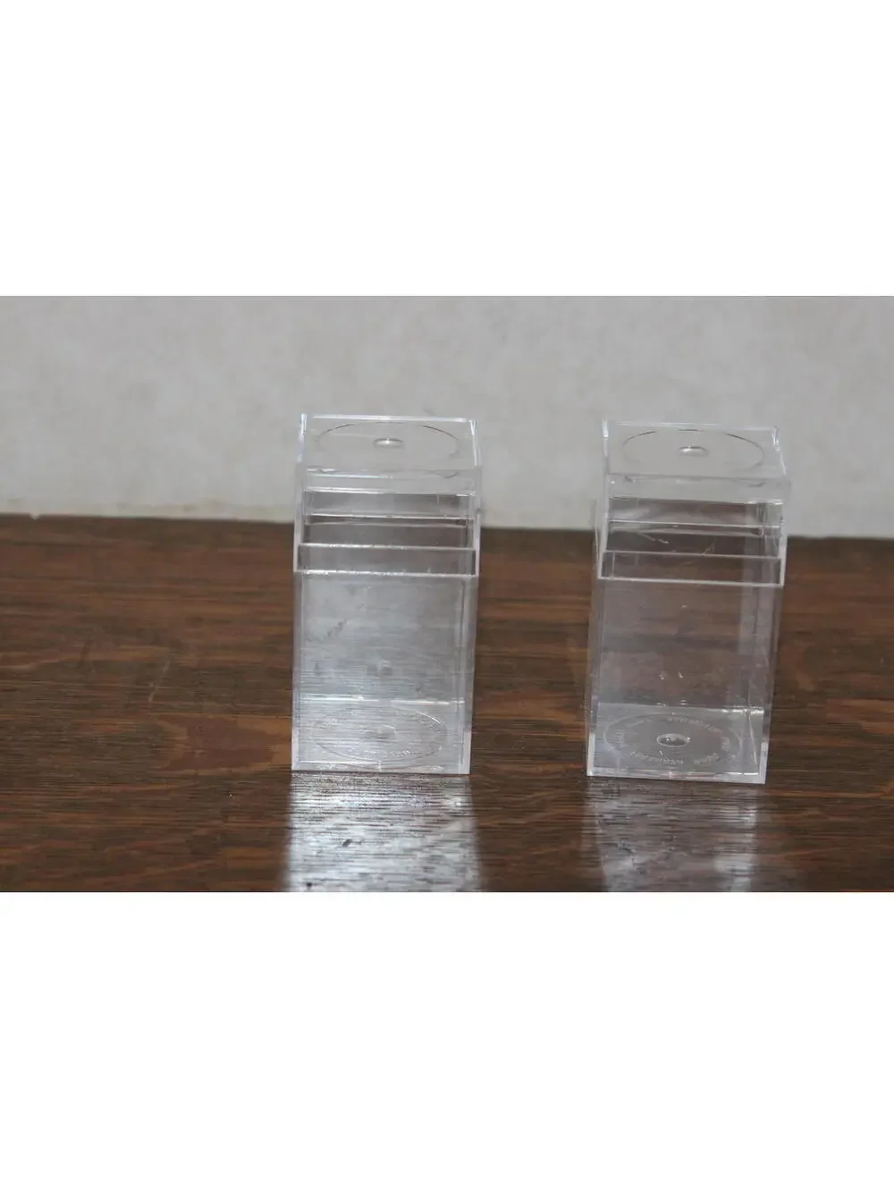 Amac Acrylic Clear Container Box - 3 Inches Tall - Set of 2